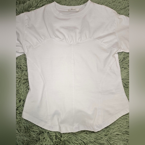 Oak + Fort White Fitted Short Sleeve Top - Picture 5 of 9